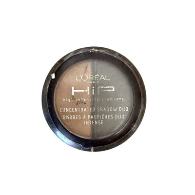 L’Oreal HiP High Intensity Pigment Eyeshadow Duo 818 Saucy Gold &Brown NEW *Read - Image 1 of 4
