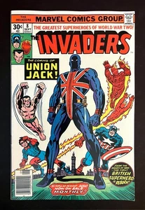 Copertina Invaders #8 Bella Età del Bronzo 1° Union Jack di Jack Kirby Marvel 1976 - Foto 1 di 3