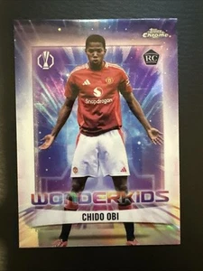 2024-25 Topps Chrome UEFA Club Competitions Wonderkids Chido Obi #WK-3 (RC) - Picture 1 of 1
