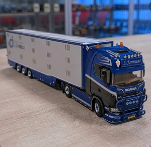 Scania S highline ISO therm live stock trailer "Janmaat" WSI truck models 1:50 - Picture 1 of 6