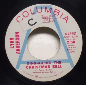 Lynn Anderson - Ding-A-Ling The Christmas Bell - 1970 Holiday Promo 45 - Picture 1 of 2