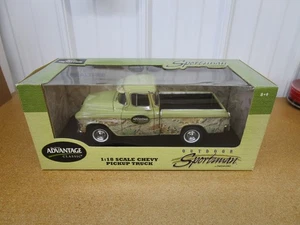 vintage Chevrolet Pickup 1/18 ERTL Outdoor Sportsman truck diecast green box Z - Picture 1 of 7