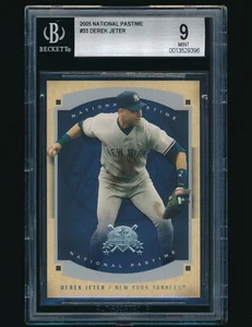 2005 Fleer National Pastime #33 Derek Jeter BGS 9 Mint - Picture 1 of 2