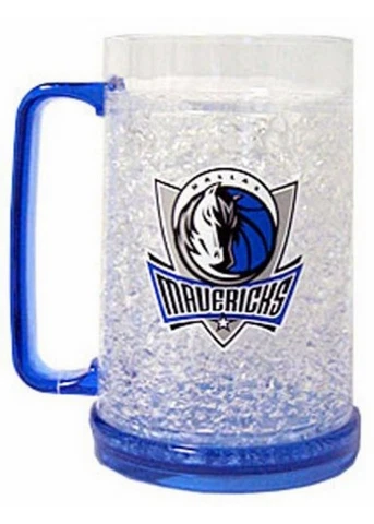 Dallas Mavericks NBA Crystal Freezer Mug 16 Oz. NEW Officially Licensed Mavs Cover