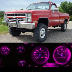 Gauge Cluster LED Dashboard Bulbs Pink/Purple For Chevy 73-87 K10 K20 K30 Truck - Picture 1 of 3