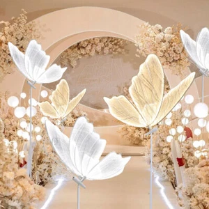 Lámpara de pie luminosa mariposa decoración boda fiesta accesorios varios tamaños - Imagen 1 de 21