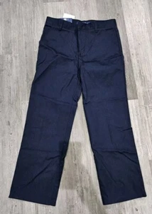 Boys 14 Husky Relaxed Navy Uniform Pants With Tags - Picture 1 of 11