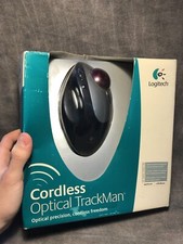 Logitech Cordless Optical Trackman T-RB22 Retail Box Tested (Perfect Function)