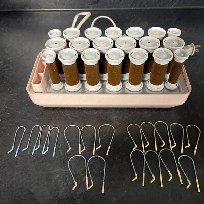 Rizo de pelo de terciopelo con rodillos calientes flocados Remington modelo KF-20-1 DE COLECCIÓN 18 clips funciona Foto 1 de 4