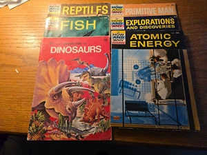 five how and why wonder books plus a golden exploring earth book - Picture 1 of 1