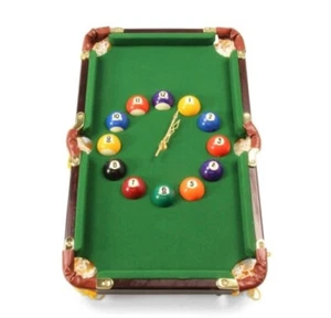 Pool Ball Quartz Wall Clock Billiards Snooker Table Large NEW - Picture 1 of 2