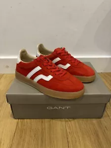 BNIB Women’s GANT “ CUZIMA “ Red Goat Suede Trainers UK 3 36 RRP £140 - Picture 1 of 6