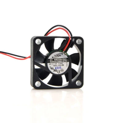 ADDA GPU Mute Cooling Fan Quiet AD0412MB-G70 40X40X10mm 4010 0.08A 12V 2-wires - Image 1 of 4