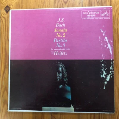 JASCHA HEIFETZ / BACH sonata no 2 & partita no 3 for violin  / RCA - Image 1 of 2