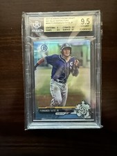 2017 Bowman Chrome Draft Sky Blue Refractors Fernando Tatis Jr BGS 9.5