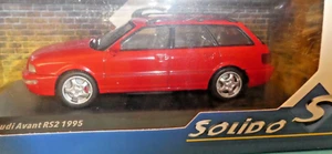 Audi Avant RS2  1995 Lazer  Red/Black  interior. Solido  1:43rd New Model - Picture 1 of 4