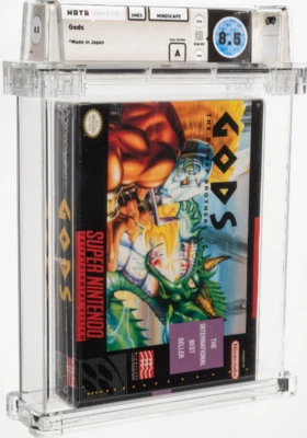 Nintendo SNES GODS NTSC  Brand New Factory Sealed WATA 8.5 A VGA - Image 1 of 2