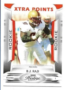 B. J. Raji 2009 Playoff Prestige Xtra Points rojo SP novato #110 #047/100 radiocontrol - Imagen 1 de 2