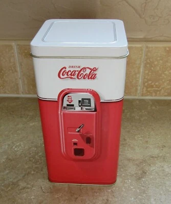 Vintage (2003) Coca Cola Vending Machine Tin 7" x 3 1/4" x 3" - Image 1 of 4