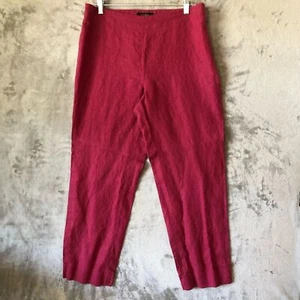 Talbots Women 100% Linen Pants Size 12 Pure Irish Linen Resortwear Summer Beach - Picture 1 of 14