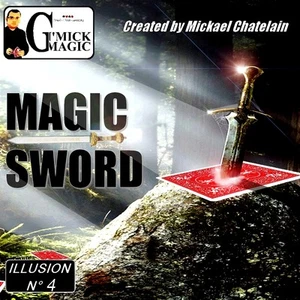 MAGIC SWORD CARD DVD & GIMMICK BY MICKAEL CHATELAIN MAGIC TRICK - Picture 1 of 1