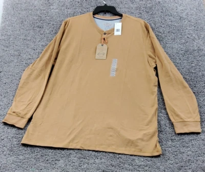 Camisa Henley Manga Larga DE COLECCIÓN RESISTENTE A LA INTEMPERIE Talla XXXL 3XL Marrón Cathy Spice Foto 1 de 4