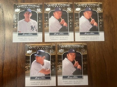 Lote de tarjetas Graig Nettles 2008 Upper Deck Insert Yankee Stadium Legacy (5) Foto 1 de 2