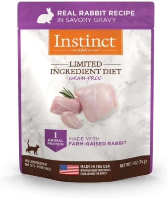 Limited Ingredient Diet, Natural Wet Cat Food Topper, Grain Free Recipe - Real R - Image 1 of 4