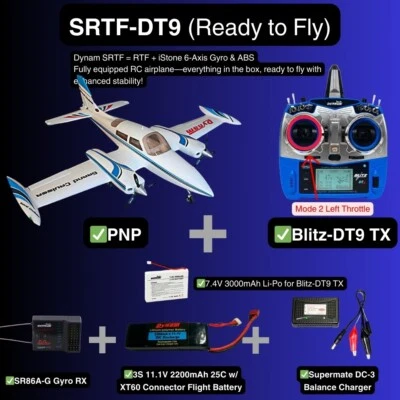 Dynam Cessna 310 Grand Cruiser V2 Blue Twin Motor RC Scale Plane 1300mm 51" Wing - Image 1 of 4