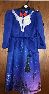 Costume Disney 7 - 8 anni Mary Poppins travestimento bambina nuovo con etichetta con accessori - Foto 1 di 7