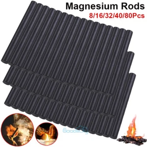 Lot Outdoor Survival Ferrocerium Flint Fire Starter Magnesium Ferro Rod Camping - Picture 1 of 32