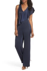 Eliza J Ruffle Detail Crepe Jumpsuit (size 10) - Picture 1 of 4