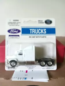 Boley 1/87 Ford Twin Axle Semi Tractor With Sleeper 2402-7 Wht New Open Pack D - Picture 1 of 7