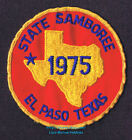 LMH Patch  1975 GOOD SAM CLUB  State SAMBOREE Rally  EL PASO TX  Event RV Sams