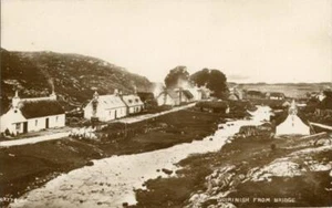 REAL PHOTOGRAPHIC POSTCARD OF DUIRINISH FROM BRIDGE, ROSS-SHIRE, SCOTLAND - Picture 1 of 2