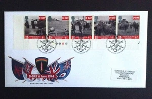 GB 1994 D-Day Set on Royal Mail First Day Cover Philatelic Bureau Edinburgh SHS - Picture 1 of 1
