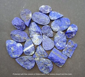 Natural Lapis Lazuli Druzy Gemstone Lot, 3-5 Piece 102 carats, Loose Gemstone - Picture 1 of 11