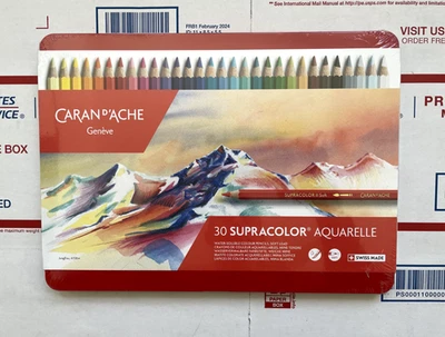 Lápiz de color suave soluble en agua Caran d'Ache Supracolor calidad artista 30 piezas Foto 1 de 2