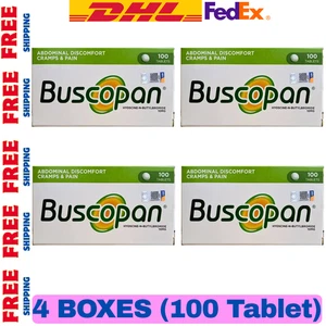 4 Cajas X 100 Comprimidos Irritable Malestar Estomacal Calambres Alivio del Dolor ENVÍO RÁPIDO - Imagen 1 de 10