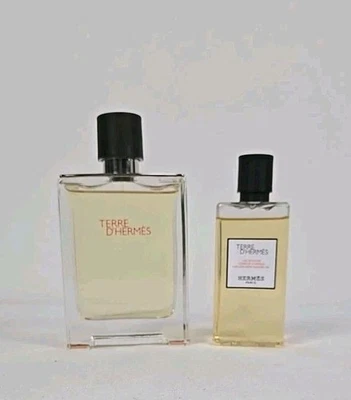 Hermes Terre D'Hermes para hombre conjunto de 2 piezas nuevo con caja de 0 3,3 OZ eau de parfum spray con gel Foto 1 de 4
