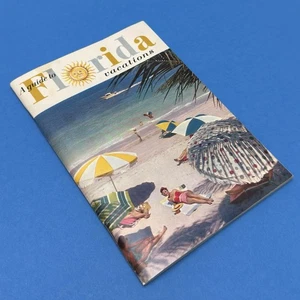 1960 A Guide To Florida Vacations Travel Guide Booklet, 9 Regions Vintage 1960s - Picture 1 of 14