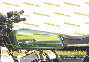 New Yamaha RD250 RD400 Green Painted Steel Gas Fuel Petrol Tank 1976-1977 Model - Picture 1 of 8