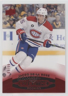 2015 Upper Deck GTS Overtime Rookies Red Foil /99 Jacob De La Rose #58 Rookie RC - Image 1 of 2