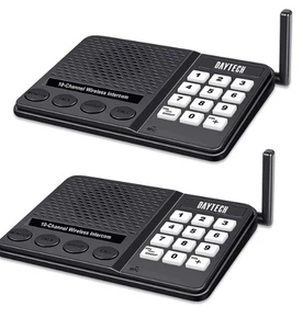 DAYTECH Wireless Intercom System- 1/2 Mile Range, 10 Channels, Room to Room - Picture 1 of 3