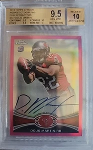 DOUG MARTIN 2012 Topps Chrome Rookie AUTO Autograph Pink Refractor #147 RC /75 - Picture 1 of 1