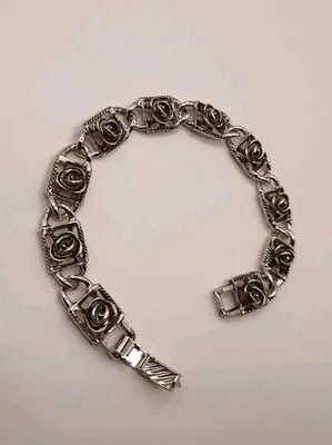 Винтажный браслет-цепочка из розового серебра 8 дюймов качественная бижутерия Sarah Coventry - Изображение 1 из 4