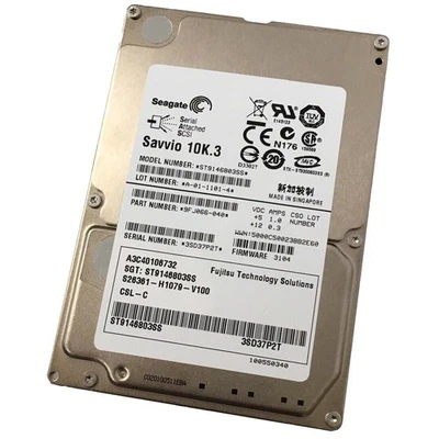 HARD DISK HDD SAS 146GB 2,5" FESTPLATTE SEAGATE SAVVIO 10K.3 RPM ST9146803SS - Bild 1 von 2