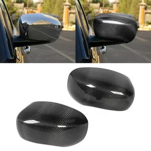 Rearview Mirror Cover Bright Black Carbon For 2005-2010 Chrysler 300 - Picture 1 of 12