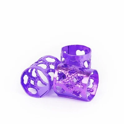 Puños para el cabello Anillos ajustables Clips Trenza Plata Dorado Tubos de rasta PCS 100 cuentas Foto 1 de 4