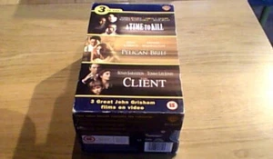 Client, The / The Pelican Brief / A Time To Kill 3-Tape UK VHS PAL VIDEO Box Set - Picture 1 of 2